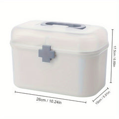 Large Capacity Medicine Bin with Handle Home Storage Box