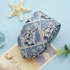 Cartoon Characters Jacquard Hand tied Tie for Men