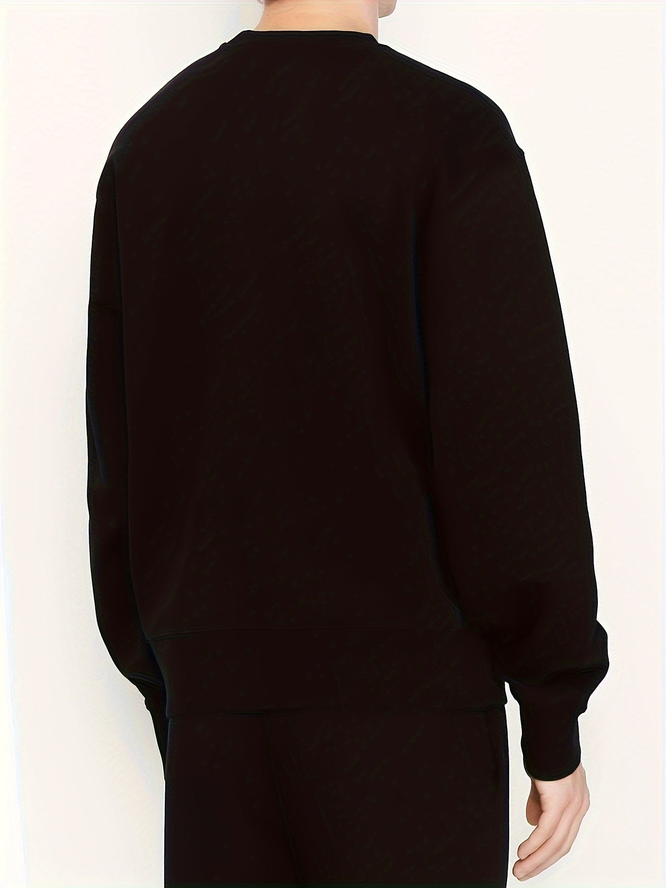 Card Elements Print Men's 2Pcs Outfits Sweatshirt & Sports Trouser