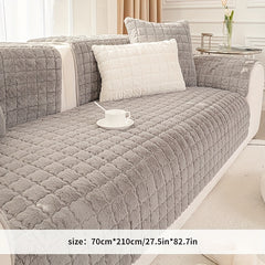 Rabbit Plush Sofa Slipcover Pet Friendly Couch Cover
