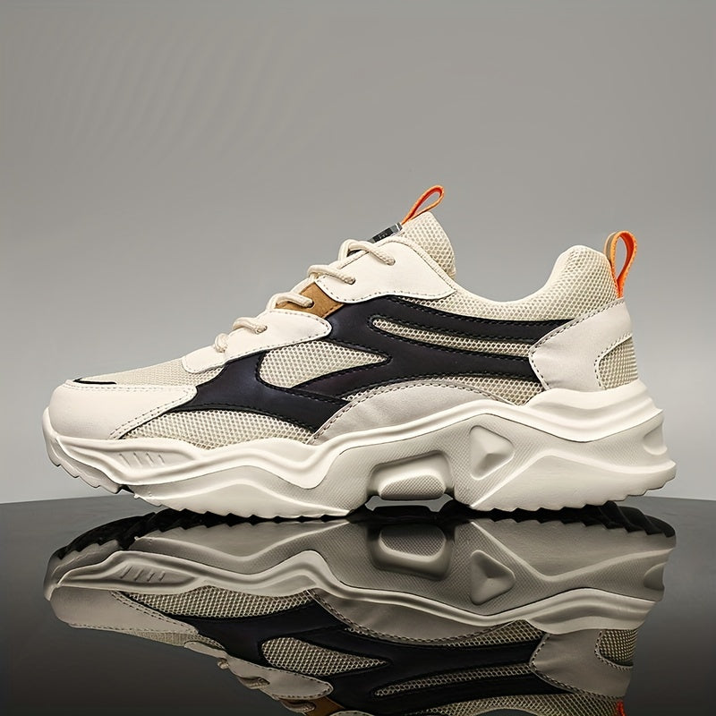 Men's Breathable Mesh Chunky Sneakers for Jogging Gym