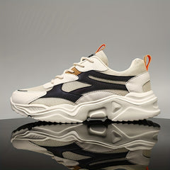 Men's Breathable Mesh Chunky Sneakers for Jogging Gym