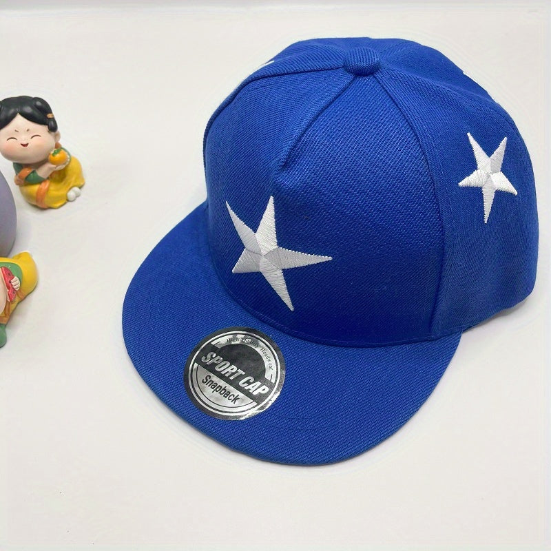 Teen Star Embroidery Adjustable Baseball Cap Sun Protection