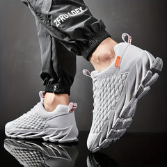 Men's Blade Type Sneakers Breathable Non-Slip Shoes for Outdoor Activities