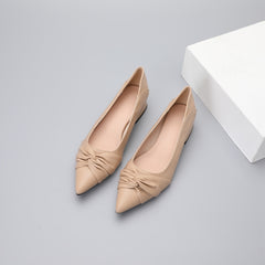 Women's Low Heel Pointed Toe Slip On Shoes Soft Sole Block