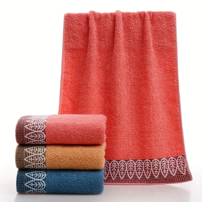 Leaf Pattern Hand Towel Soft Skin-friendly Face Towel Thick Reusable Hand Towels