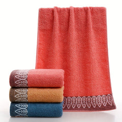 Leaf Pattern Hand Towel Soft Skin-friendly Face Towel Thick Reusable Hand Towels