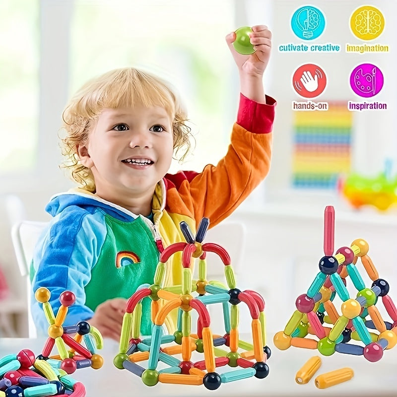 Magnetic Building Blocks Set for Kids - Educational Toy Gift