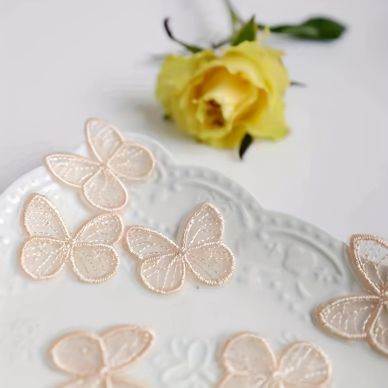 20pcs DIY Butterfly Gauze Fabric Halloween Decoration