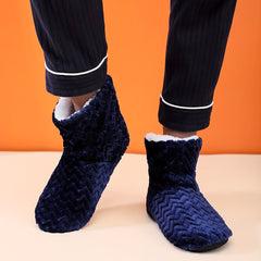 Women's Plush House Boots Slip-On Fuzzy Comfy Short Boots