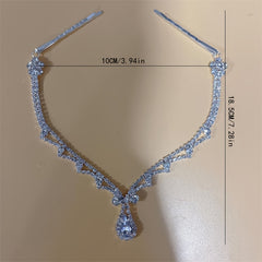 Vintage Rhinestone Bridal Headband Chain for Wedding