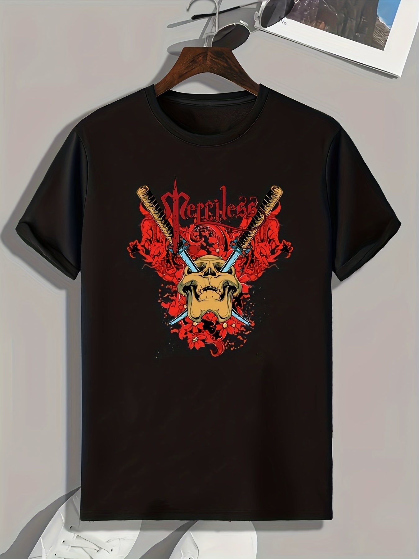 Men's Graphic T shirt Skull Print Casual Comfy Tee For Summer