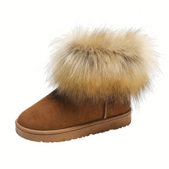 Warm Snow Boots For Women Medium Tube Plus Velvet Thickened Comfortable