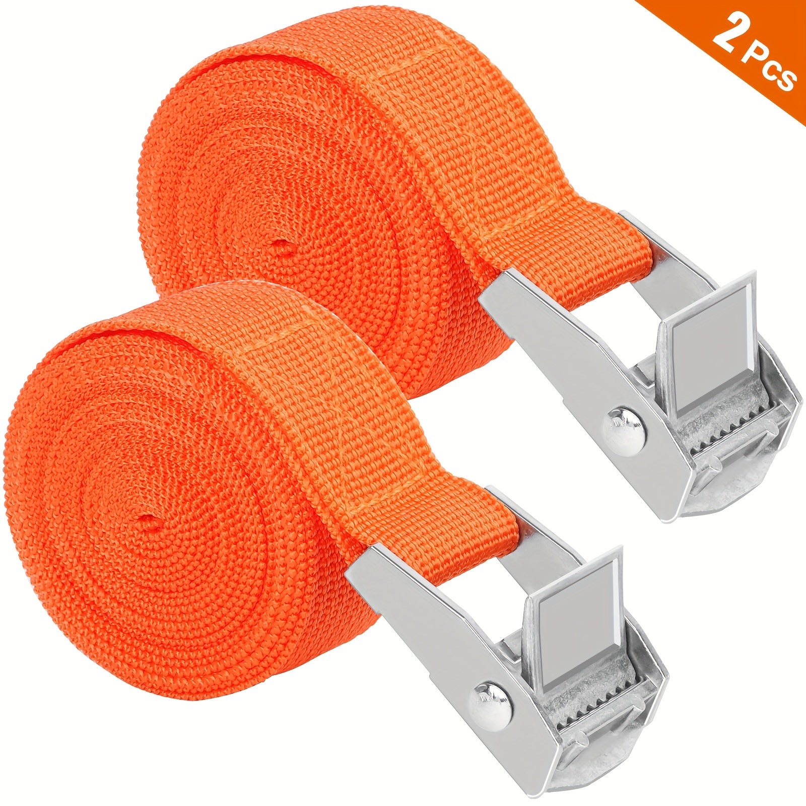 1pc Zinc Iron Buckle Car Cargo Belt Polyester Bondage Belt
