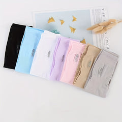 Solid Ice Sleeve Sun Protection Gloves for Outdoor