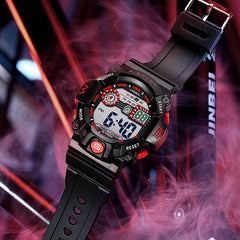 Boys' Sporty Digital Watch Alarm Stopwatch Waterproof Strap Ideal for Swimming