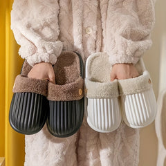 Unisex Warm Slippers Comfy Non slip Home House Shoes Winter