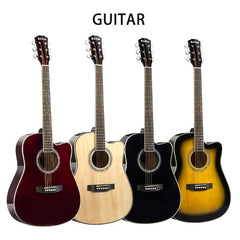 40 Inch Wooden Guitar Spruce Veneer Folk Guitar Instrument