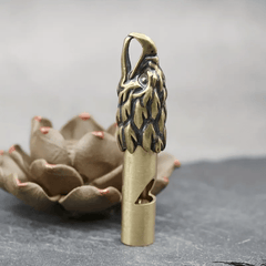 Copper Eagle Whistle Key Chain for Survival Hiking