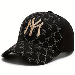 Hip Hop Baseball Cap Embroidered Cotton Dad Hat Casual Adjustable Sun Hat