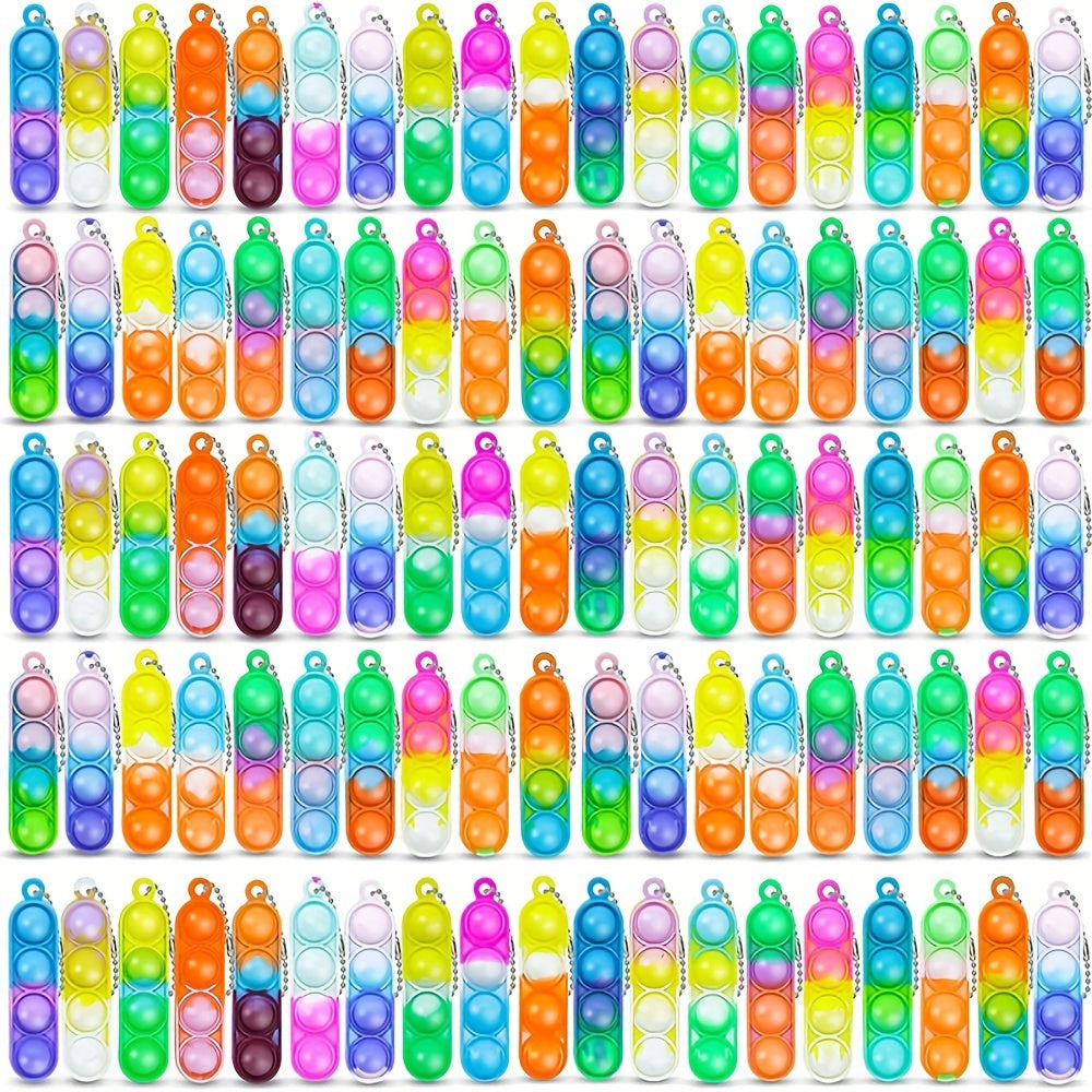 40pcs Random Fingertip Toy Keychain Party Favors Classroom Prizes Gift