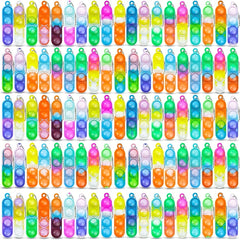 40pcs Random Fingertip Toy Keychain Party Favors Classroom Prizes Gift