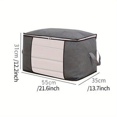 Large Capacity Quilt Clothes Organizer Non Woven Lightweight Storage Bag