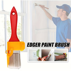 1pc Edger Paint Brush Durable Easy To Clean Wooden Handle DIY Tool