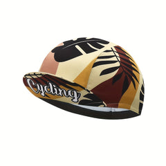 Men's Retro Leaf Pattern Cycling Cap Under Helmet Hat