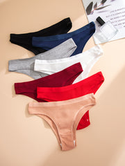 7pc Ribbed Panties Breathable Intimates Stretchy Underwear
