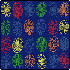 Large Classroom Carpets Elementary 24 Seats Children's Classroom Seating Rug