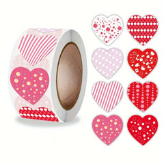 500pcs Love Heart Sticker Seal Labels for Craft Birthday Party Gift Packaging