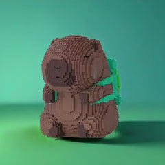 5001pcs Capybara Backpack Building Blocks Gift for Decoration
