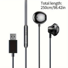 Wired Computer Game E sports Earphones USB Interface In ear Headphone