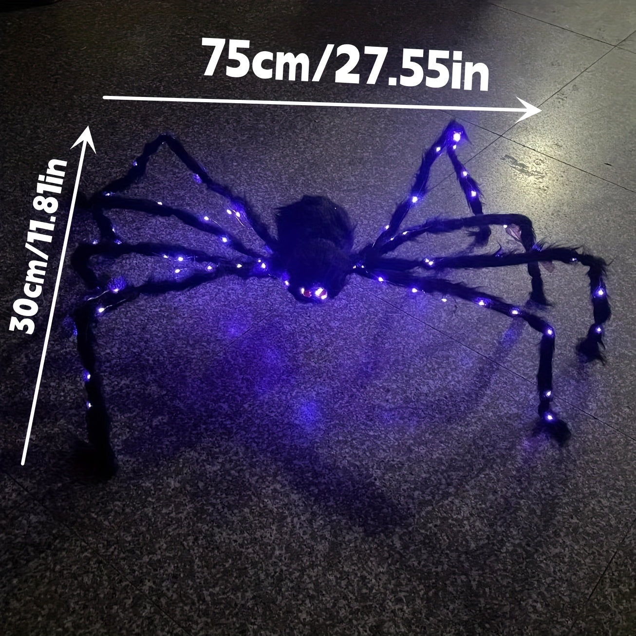 1pc Halloween Christmas Glow Spider Decoration Prop Scary Haunted House