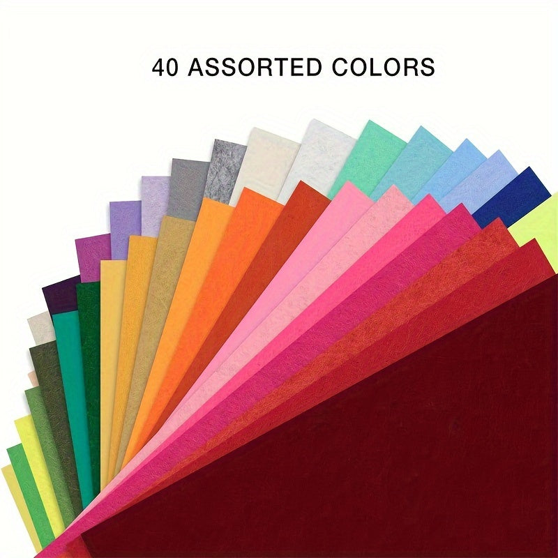 40 Colours Felt Fabric Craft Felt Sheets Non Woven Fabric for DIY Crafts Sewing