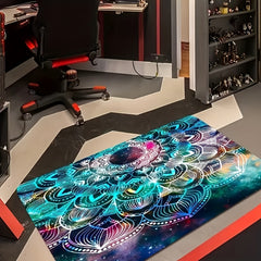 Colorful Starry Pattern Area Rug - Indoor/Outdoor Mat - Non-slip Floor Rug