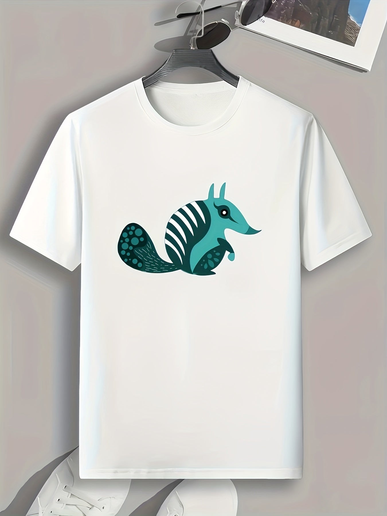 Men's Animal Print Graphic T-shirt for Summer
