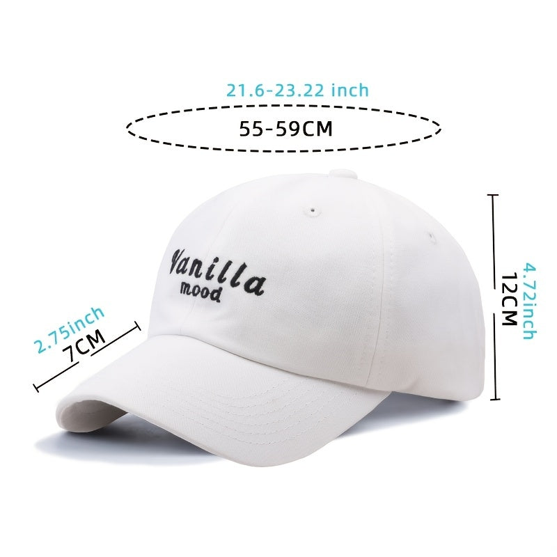 Vintage Embroidered Baseball Cap Sunshade Couple Casual Sport Cap