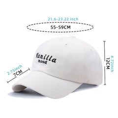 Vintage Embroidered Baseball Cap Sunshade Couple Casual Sport Cap
