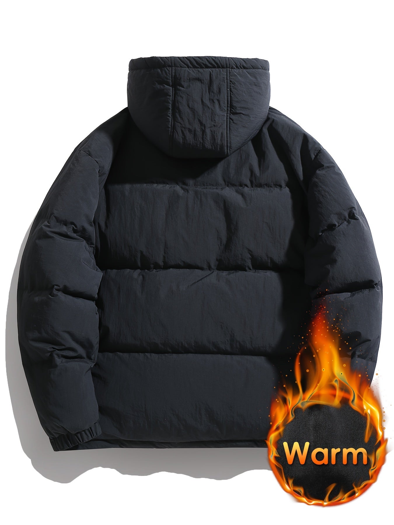 Versatile Thick Hooded Puffer Coat Winter Jacket Women's Clothing