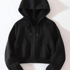 Winter Plus Fleece Coat Women's Hooded Sweatshirt