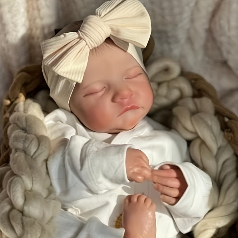 Soft Silicone Reborn Baby Doll With 3D Handemade Skin Visible Veins