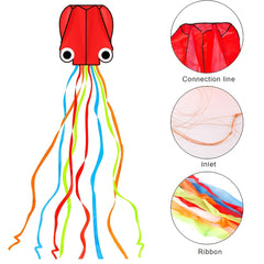 Creative Octopus Kite With Long Tail for Outdoor Fun
