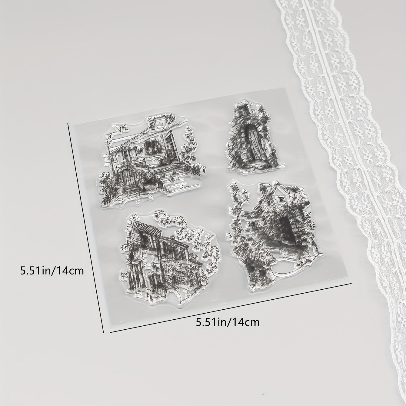 1pc DIY Silicone Cartoon Transparent Stamp for Scrapbooking Card Making