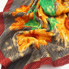 Vintage Tie Dye Print Scarf Classic Shawl Hijab Silk Bandana Women Neckerchief