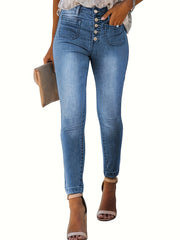 Casual Jeans Women's Plus High Rise Skinny Jeans