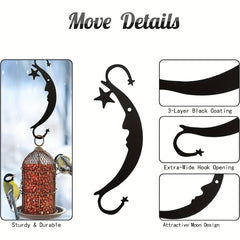 2pcs Bird Feeder House Hanger Hooks, Decorative Plant Hang