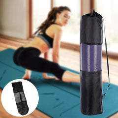 Yoga Mat Mesh Storage Bag Large Capacity Drawstring Canvas Bag