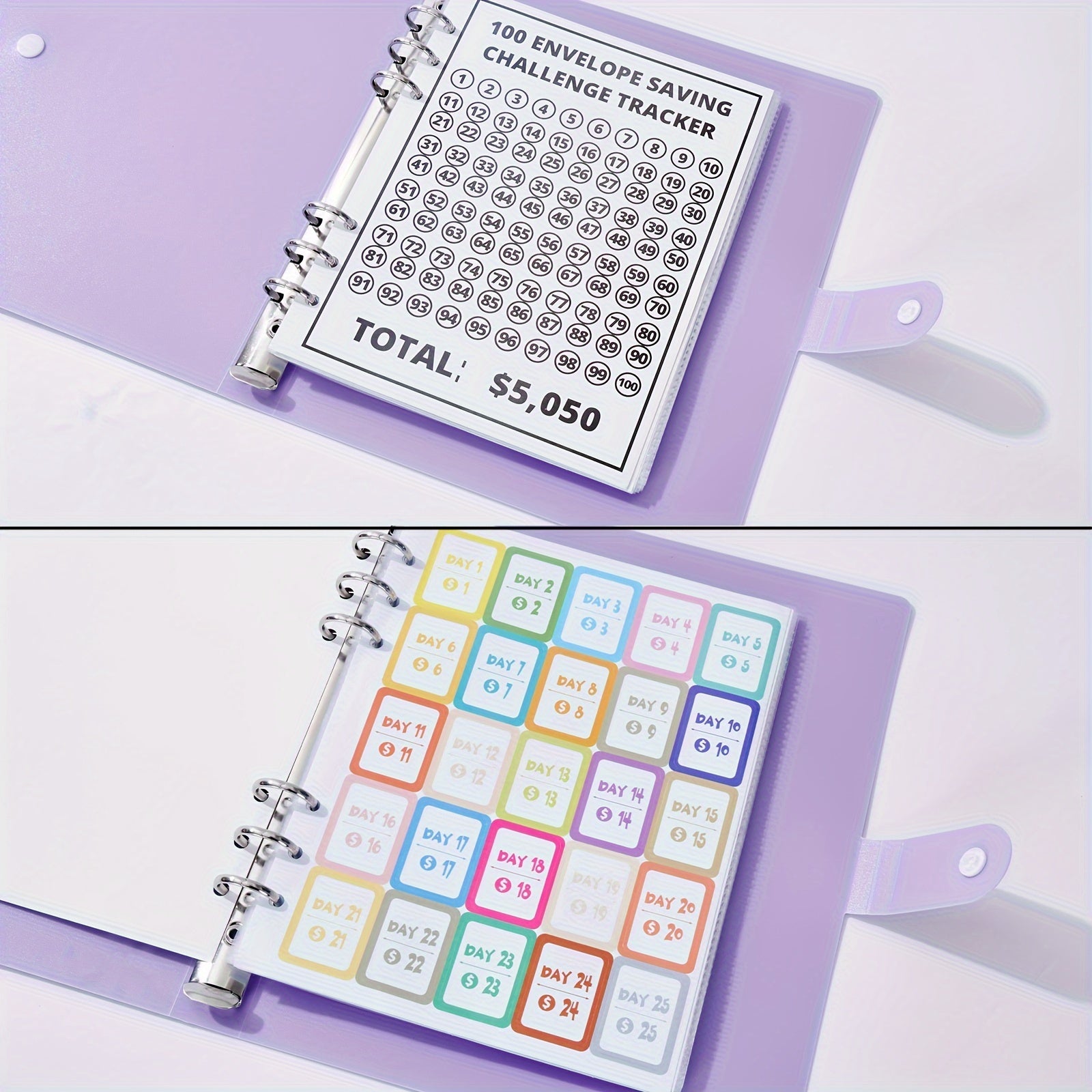 100 Envelope Challenge Binder Budgeting Planner & Saving